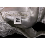 American Princess Dress Sz 24M Exc cond Ivory Gold, Pearl, Silver Rhinestones