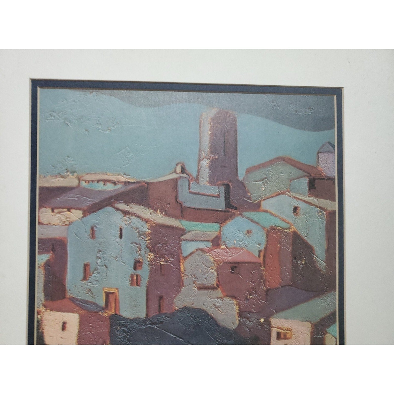 Amadeu Casals 1930"s Sun & Shade Lithoograph Matted