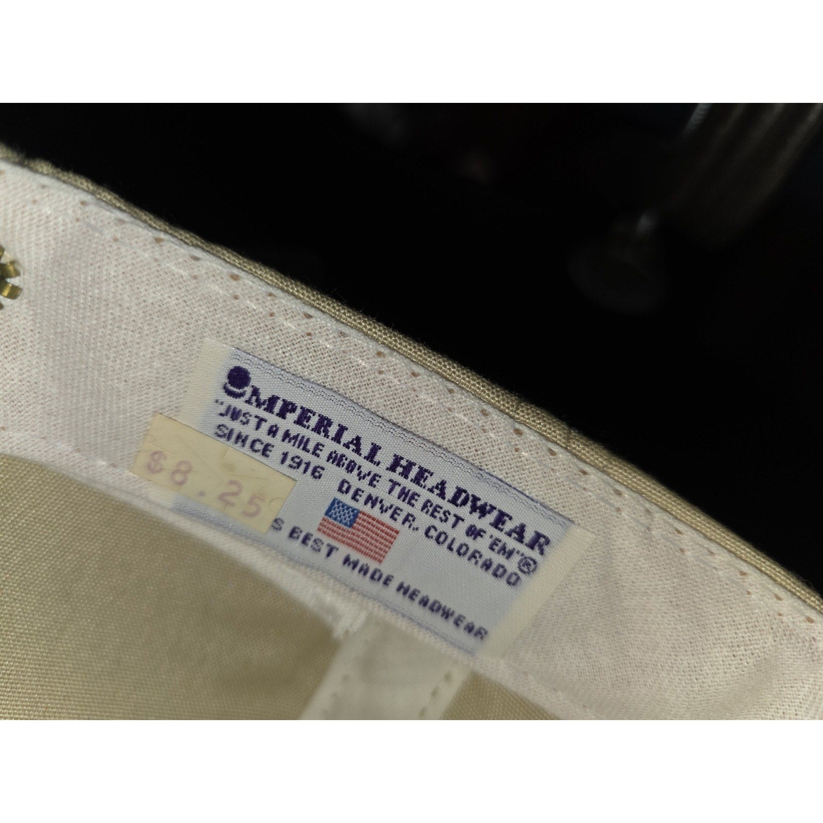 Vtg Marine Military Academy Hat Imperial Headwear Rope Cap MMA Bulldog USA Made