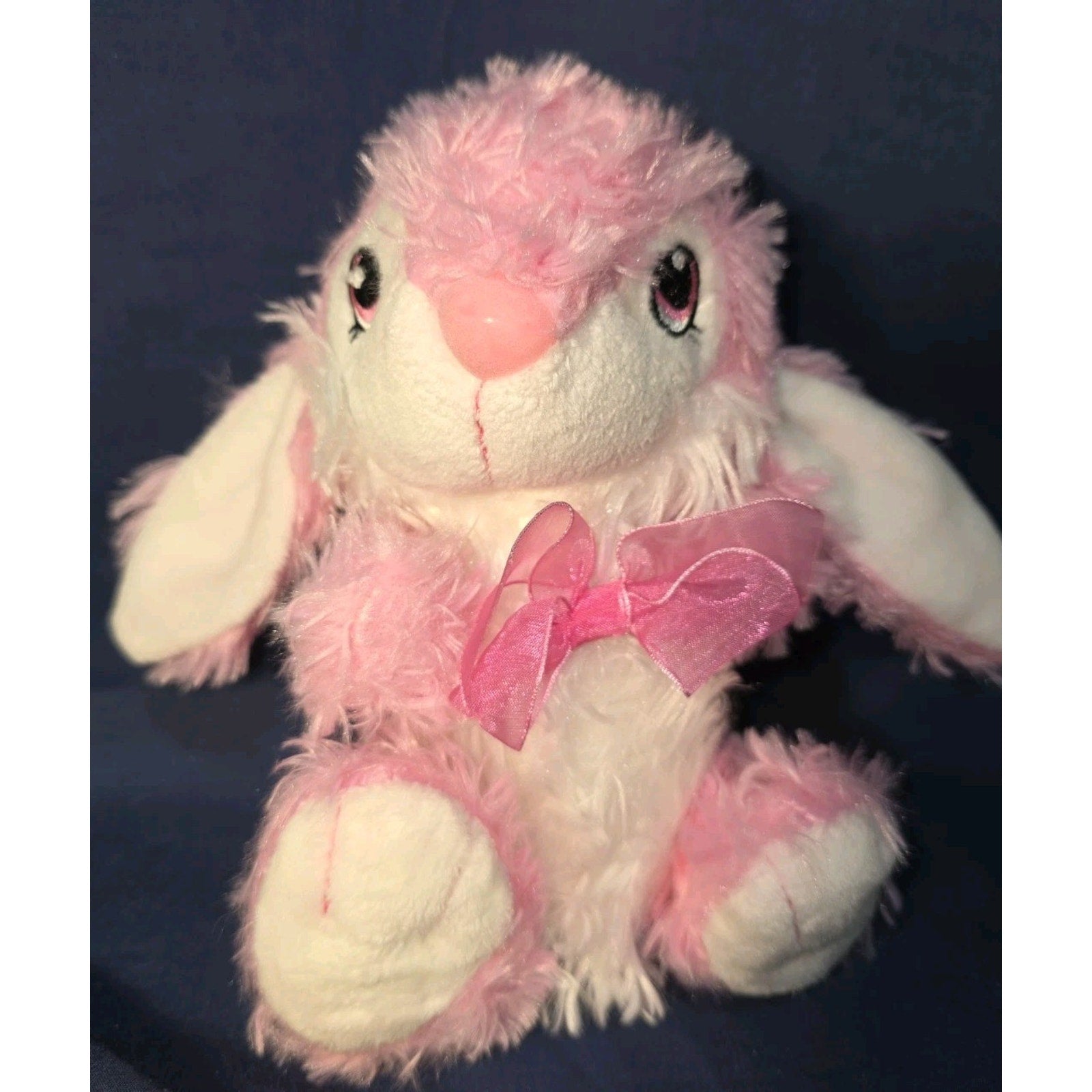 Dan Dee Super Soft Rabbit Plush 8” Collectors Choice Pink Stuffed Toy Free Ship