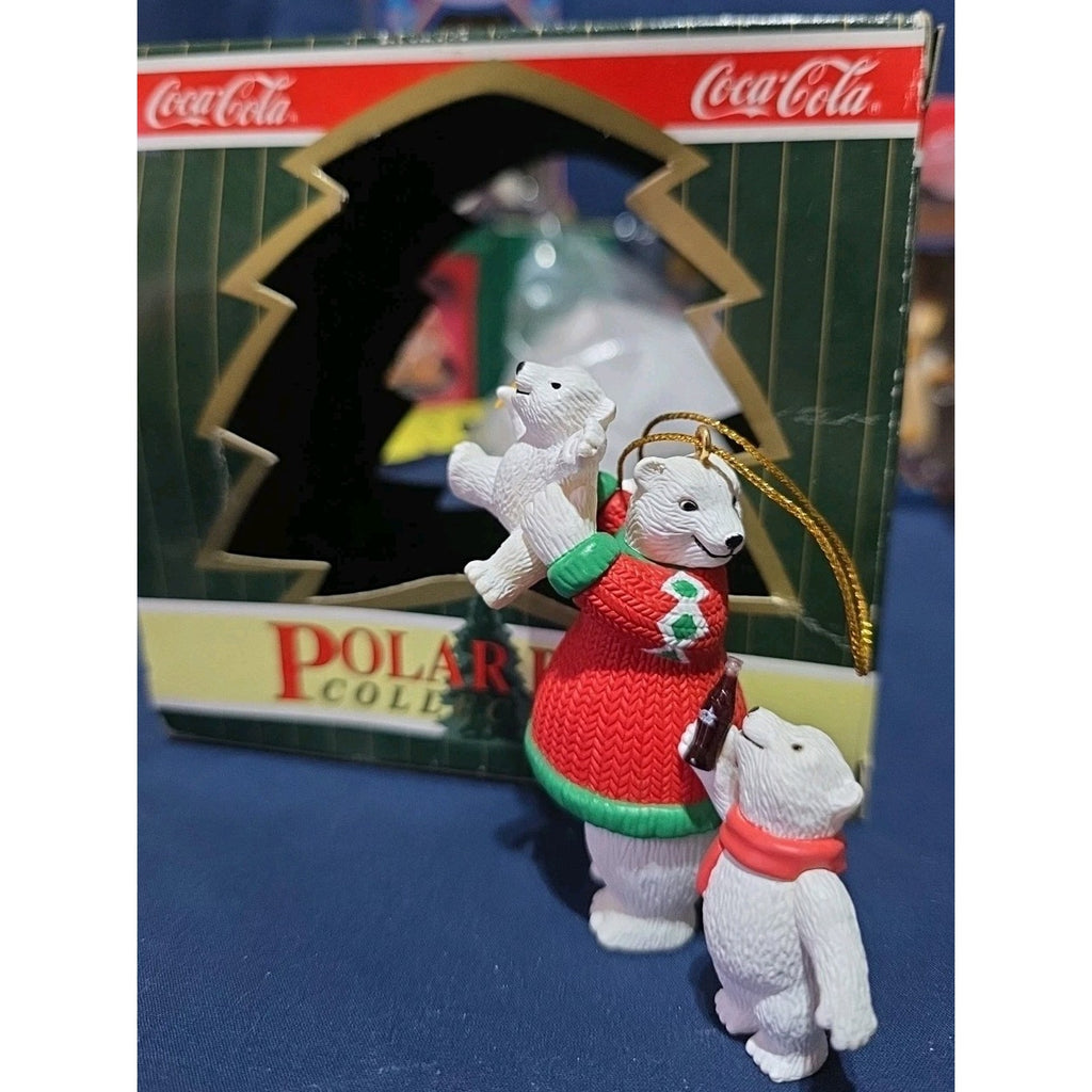 Coca Cola ornament Polar Bear Collection North Pole Delivery 1995 New box