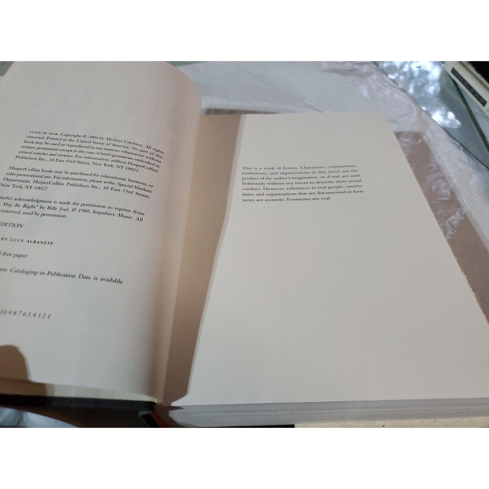 State of Fear by Michael Crichton (2004, Hardcover)