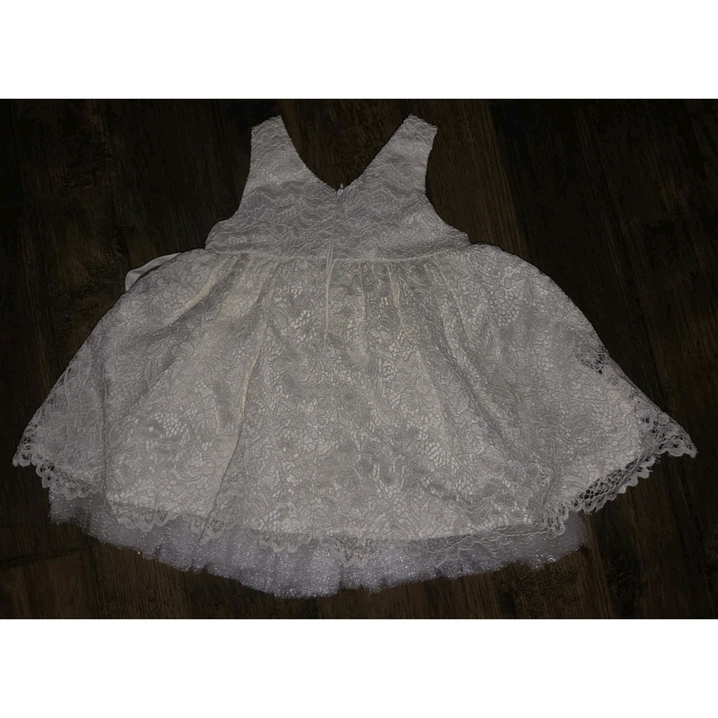 American Princess Dress Sz 4 Exc cond Ivory Gold, Pearl, Silver Rhinestones