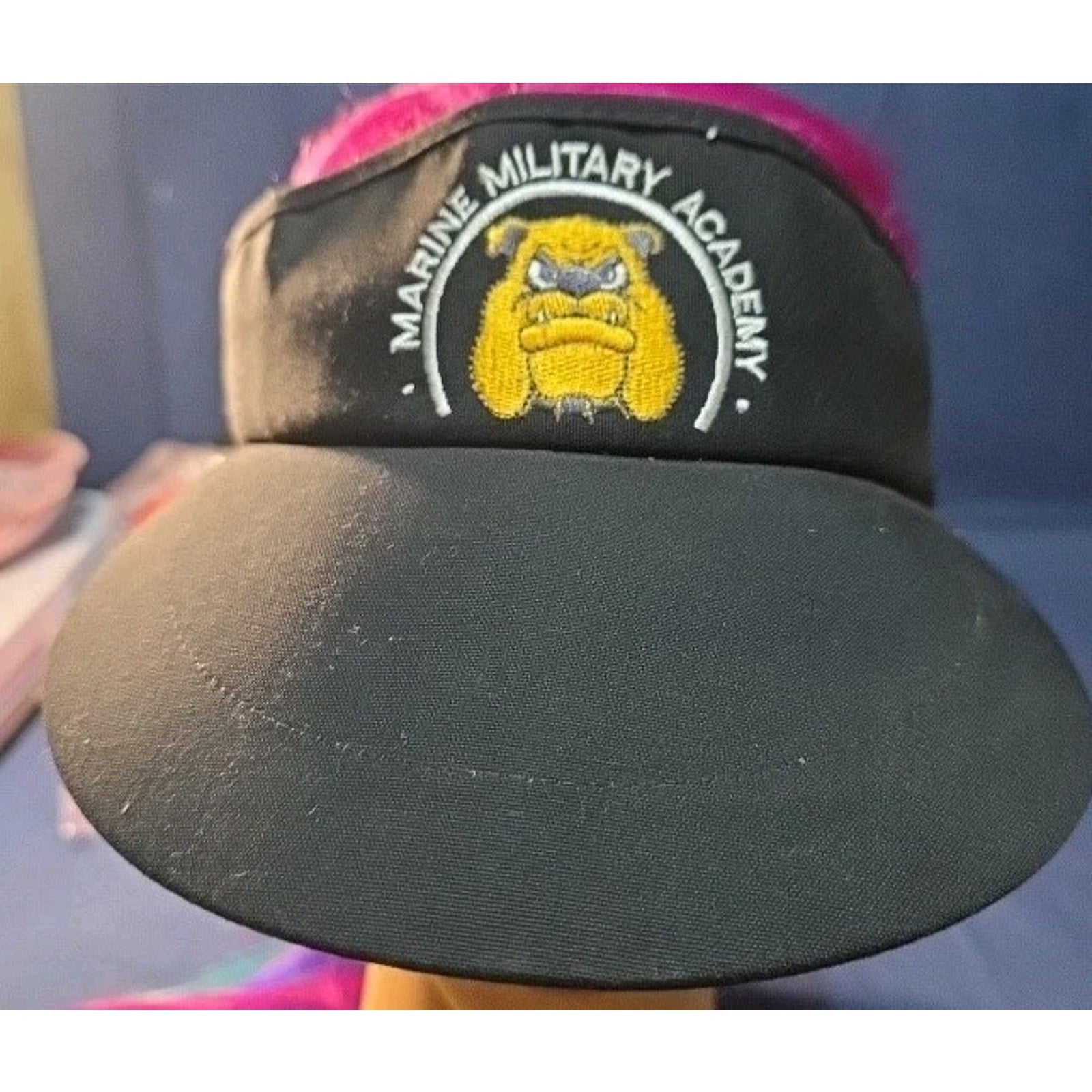 Marine Military Academy Bulldog Mascot Visor - Imperial Headwear
