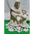 Porcelain Jesus Childs Prayer Figurine Kneeling Vintage