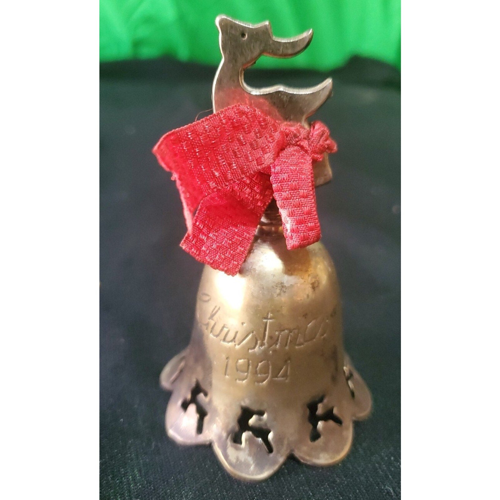 1994 International Silver Co. Engraved Silverplated Bell Hand Made
