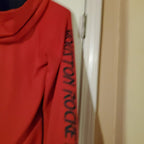 Houston Rockets Basketball Men's NBA Zip Up Hoodie Sweatshirt Warm Up small Red, pull string missing at hoodie