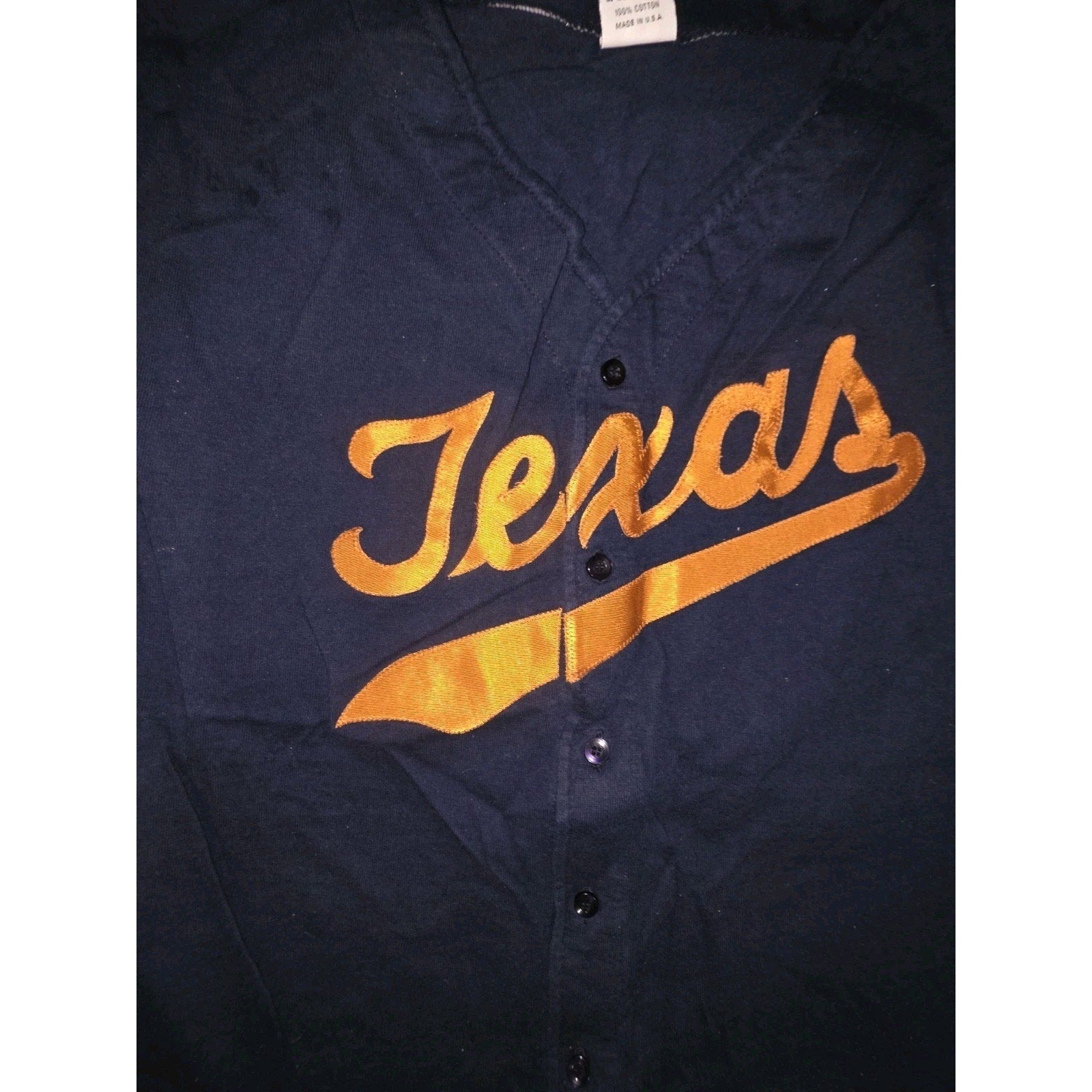 Vintage Jersey Texas Longhorns BOA Size XL 90s Navy USA Made VTG EUC College