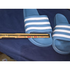 ADIDAS WOMENS ORIGINALS ADILETTE AQUA SLIDE SANDALS SOLAR BLUE SIZE 7X See Pics