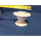 Lenox Porcelain Candle Holder 3.25" Ivory Embossed Gold Trim Decorative