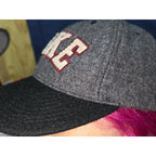 Vintage 90s Nike Wool Blend "Big Logo" Snapback Hat - MADE IN USA Raised