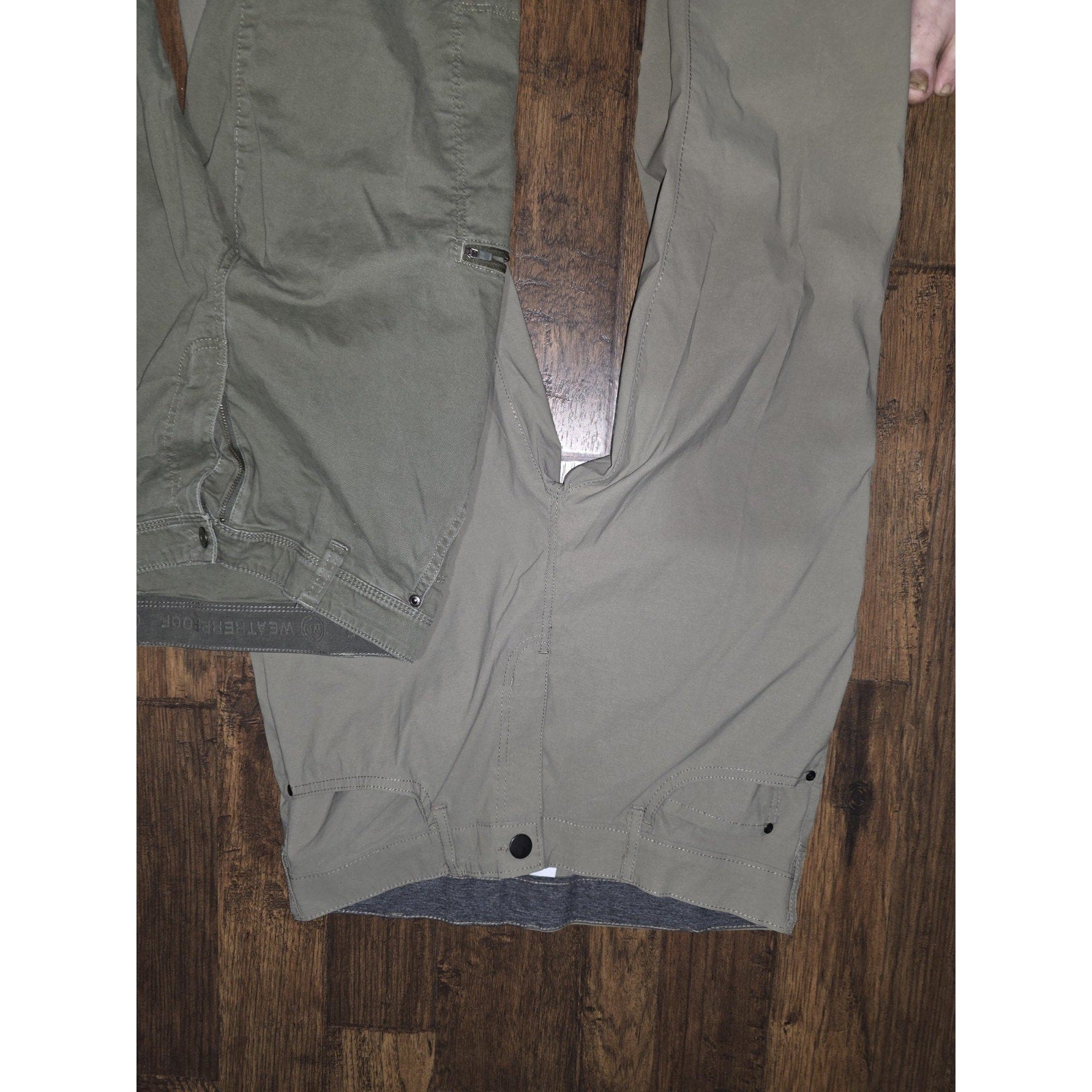 Lot of 2 Men's Weatherproof Made For Adventure & Denali Outdoor Pants - 34x30