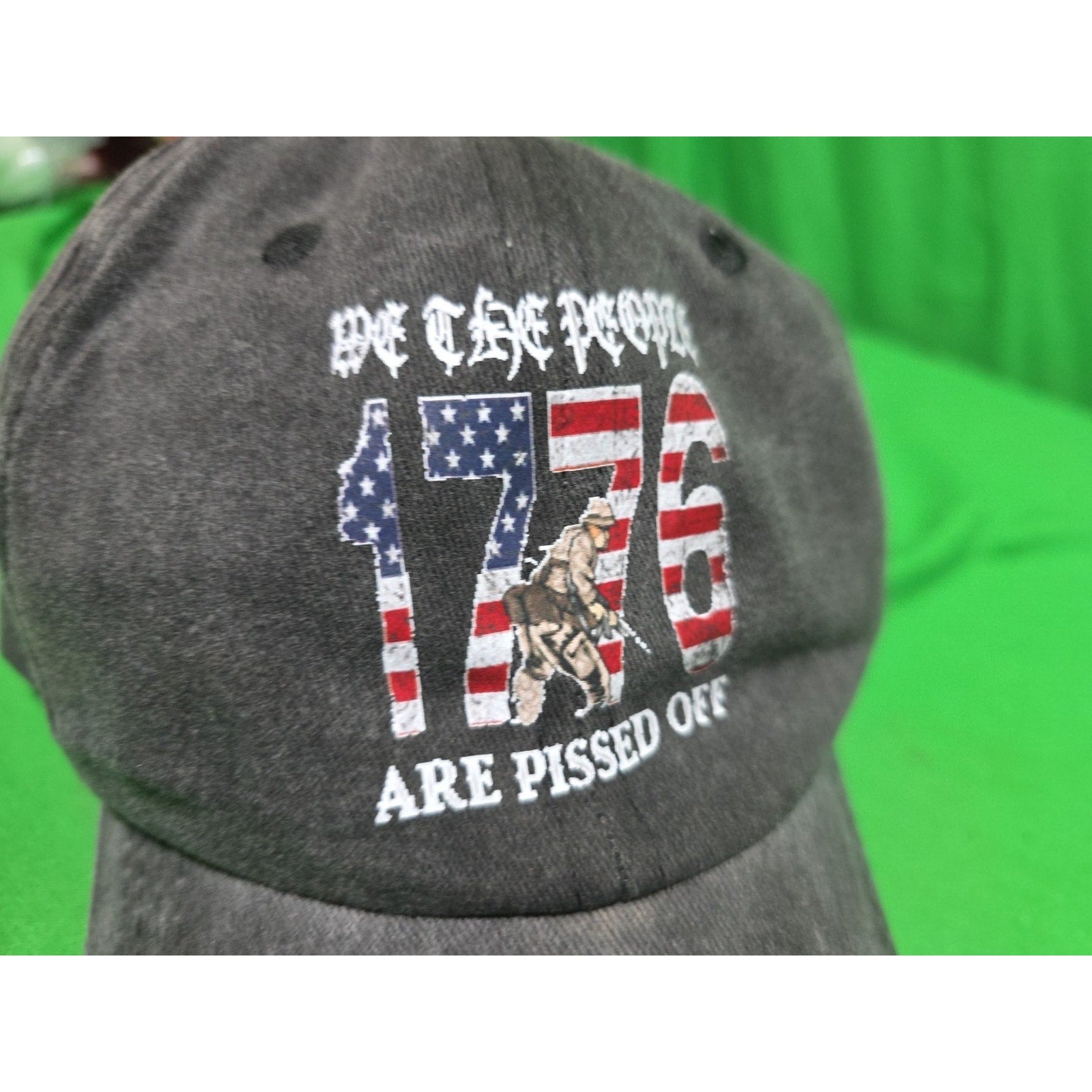 We The People Are Pissed Off Men Navy Blue Adjustable Strap Back Cap Hat USA