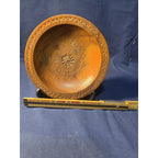 Vintage 1967 Hand-Carved Sarajevo "Konjic" Wooden Bowl with Provenance 5 5/8"