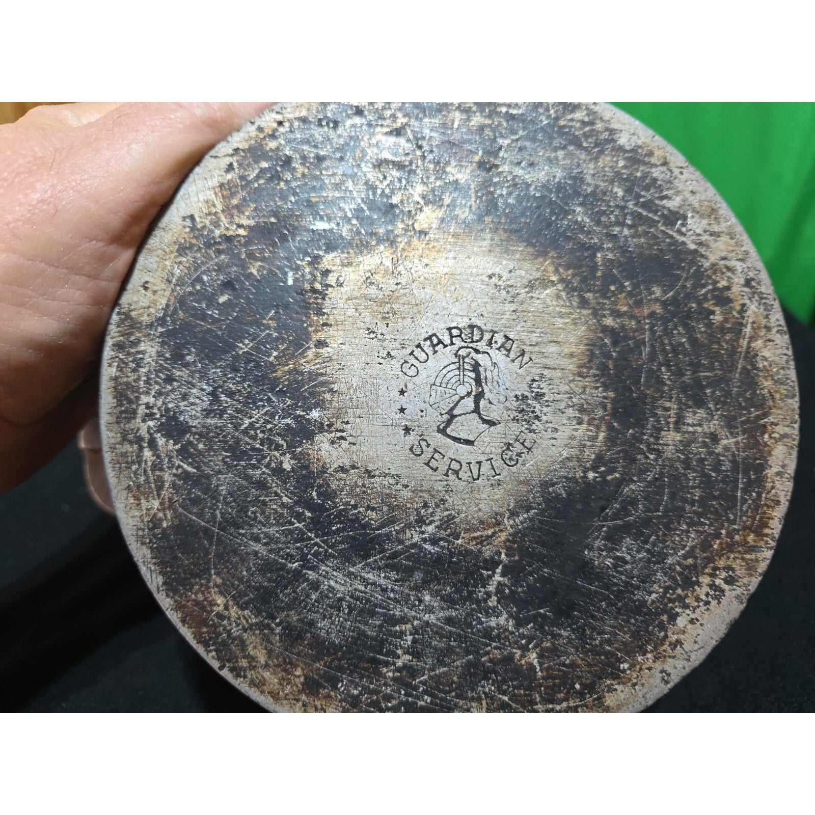 Vintage Guardian Service Hammered Cast Aluminum Round Casserole 7" without Lid