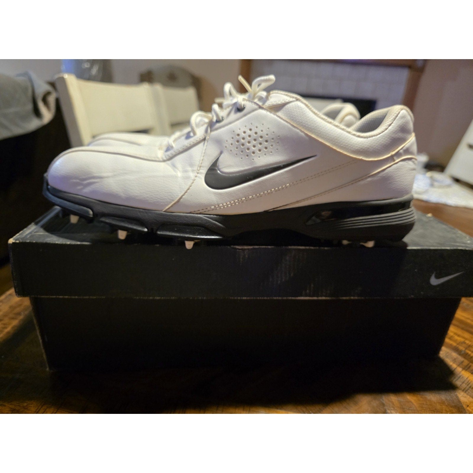 Nike Durasport III 3 Soft Spike Golf Shoes White/grey 628527-101 Mens Size 111