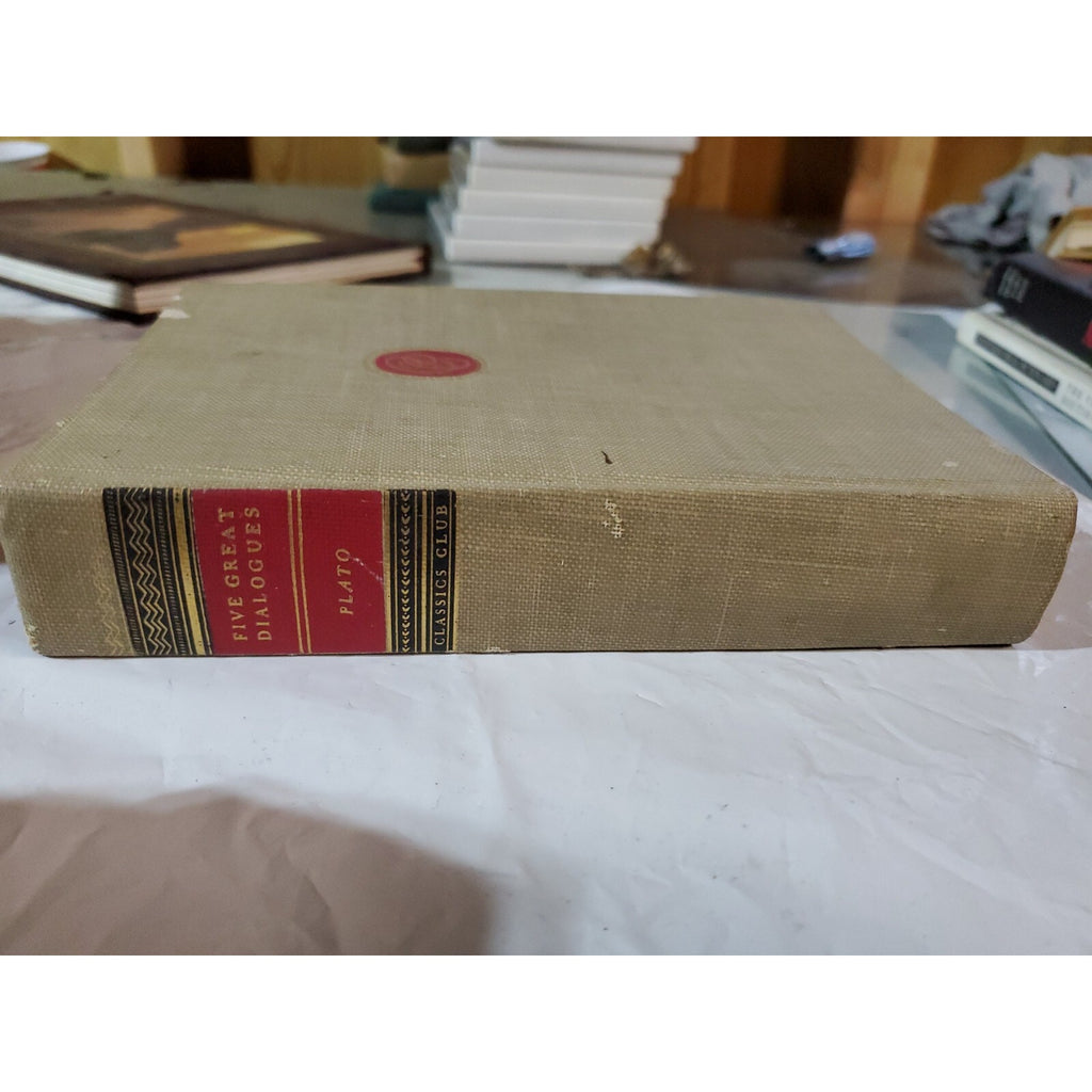 Old FIVE GREAT DIALOGUES OF PLATO Book APOLOGY CRITO PHAEDO SYMPOSIUM REPUBLIC +