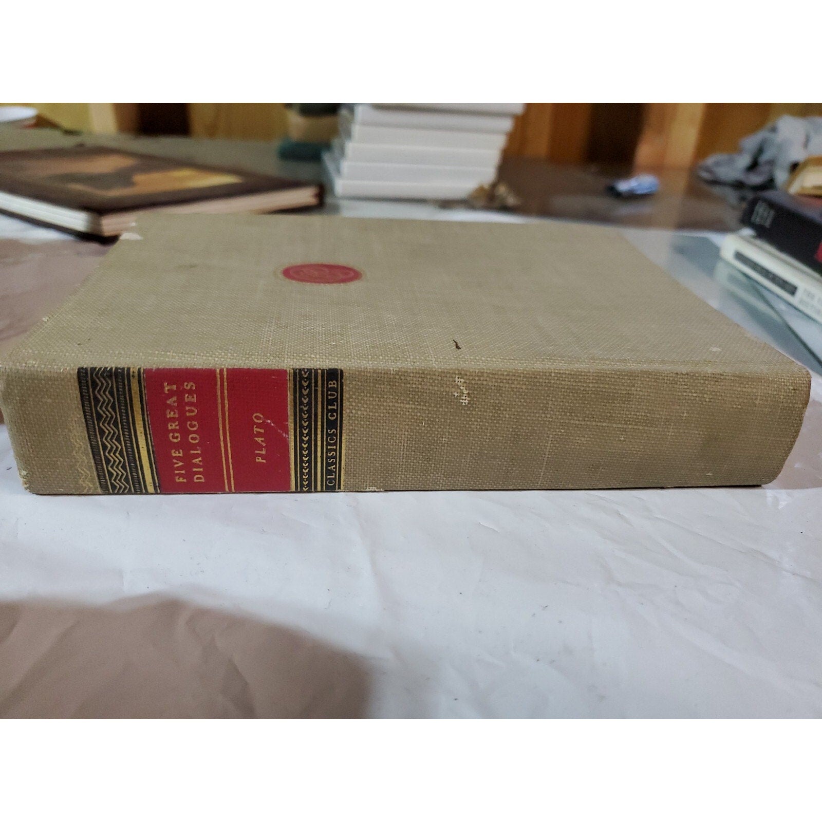 Old FIVE GREAT DIALOGUES OF PLATO Book APOLOGY CRITO PHAEDO SYMPOSIUM REPUBLIC +