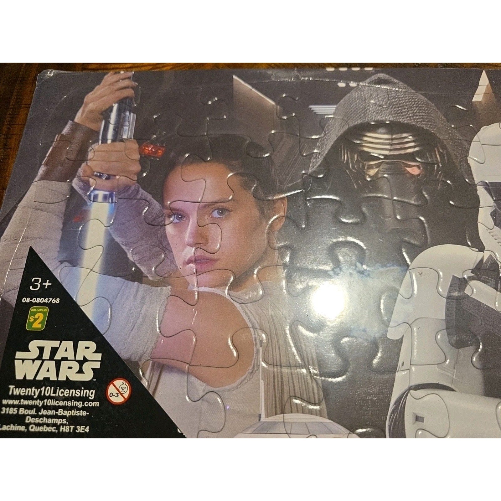 Star Wars Force Awakens 48 pc Jigsaw Frame Puzzle Kylo Ren Rey BB-8 Storm New