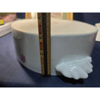 Herbs & Spices by Shafford Large Oval Porcelain Covered Casserole Dish 3 1/4 Qt