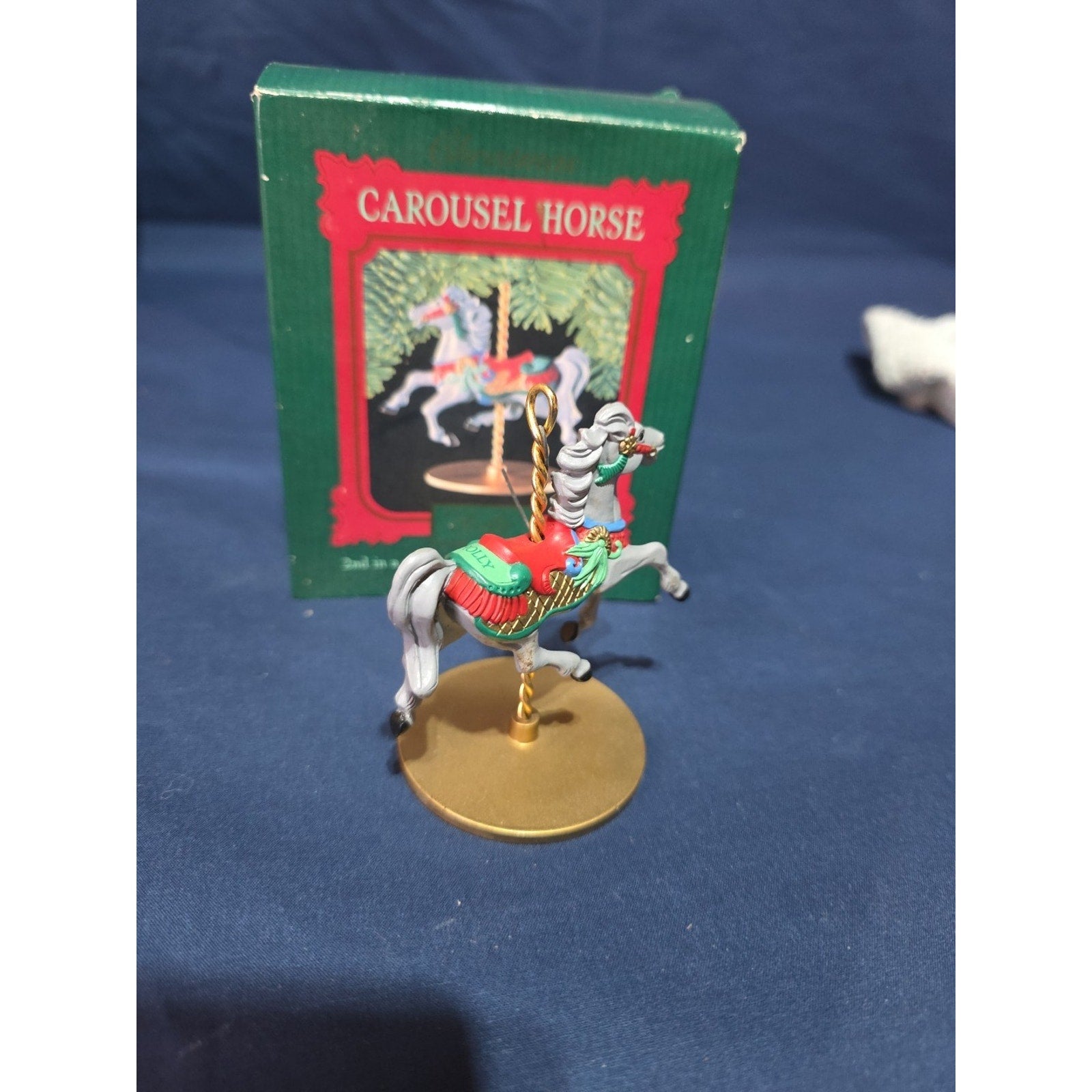 Hallmark Keepsake Ornament Carousel Horse “Holly” 2nd In Series Christmas 1989