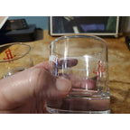 Jack Daniels Houston Rockets Logo NBA Low Ball Cocktail Glass Set Of 2