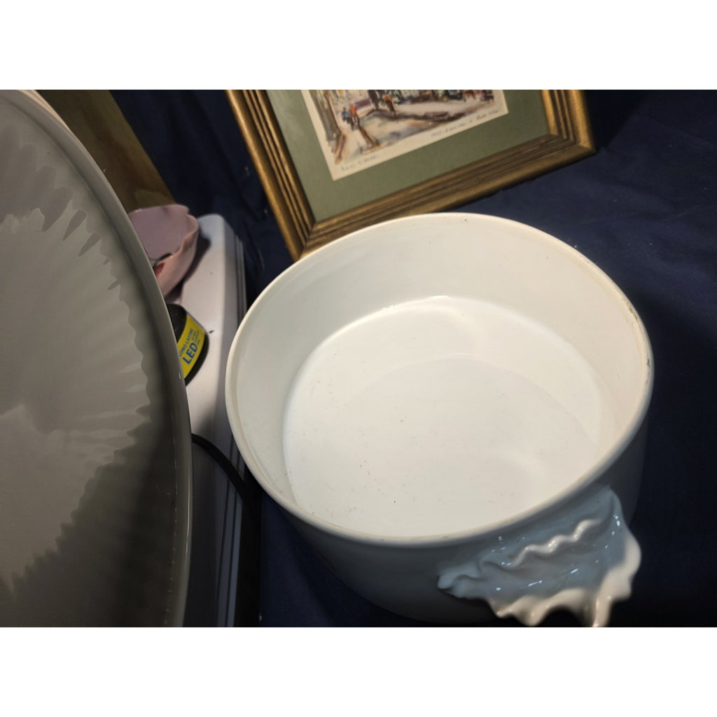 Herbs & Spices by Shafford Large Oval Porcelain Covered Casserole Dish 3 1/4 Qt