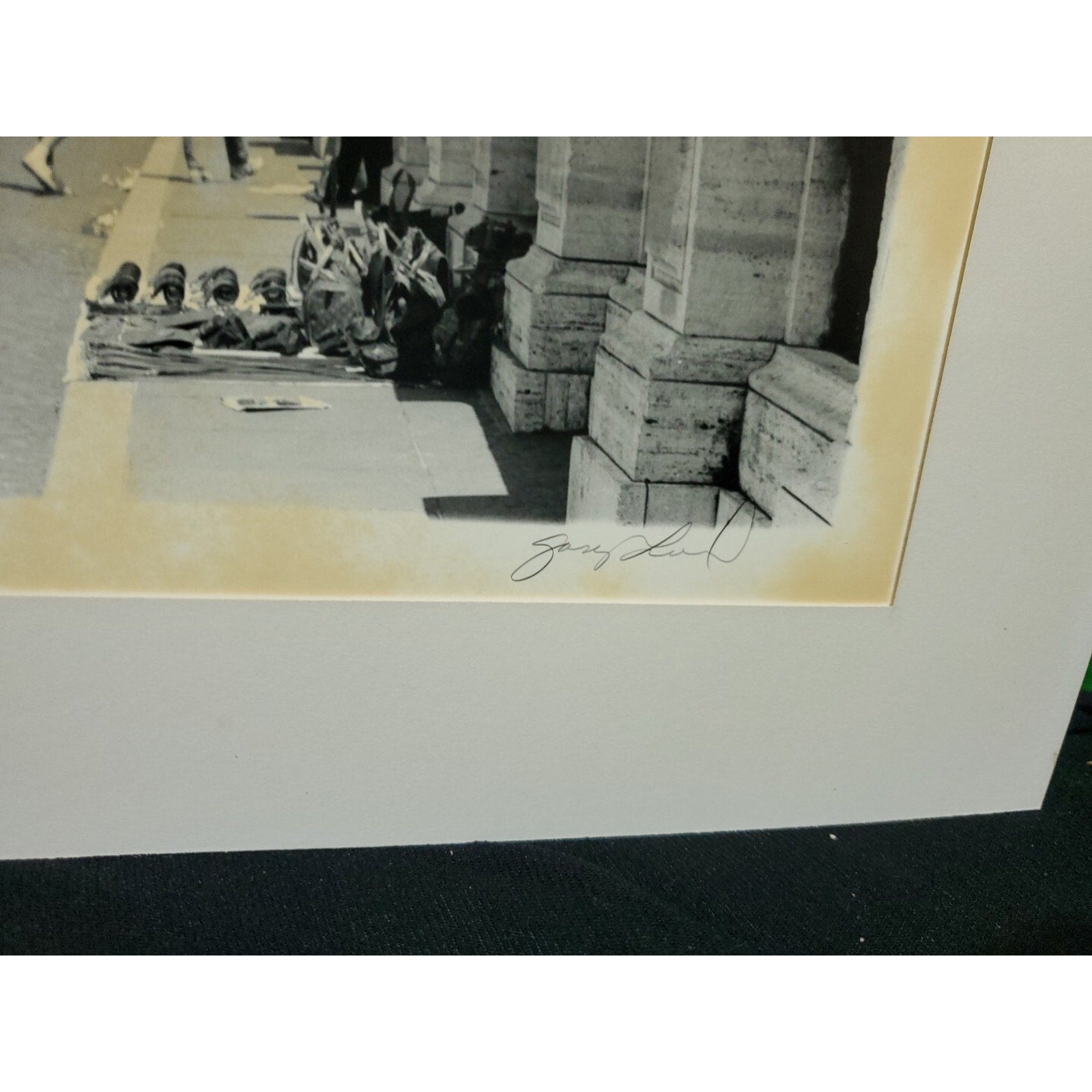 Castel Sant'Angelo Castle of St Angelo Rome Original 9X13 Signed Matted 1960s