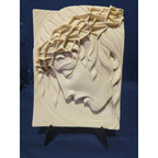New Valentino 3D White Marble Jesus Christ Face Wall Plaque, Made in Italy 🇮🇹