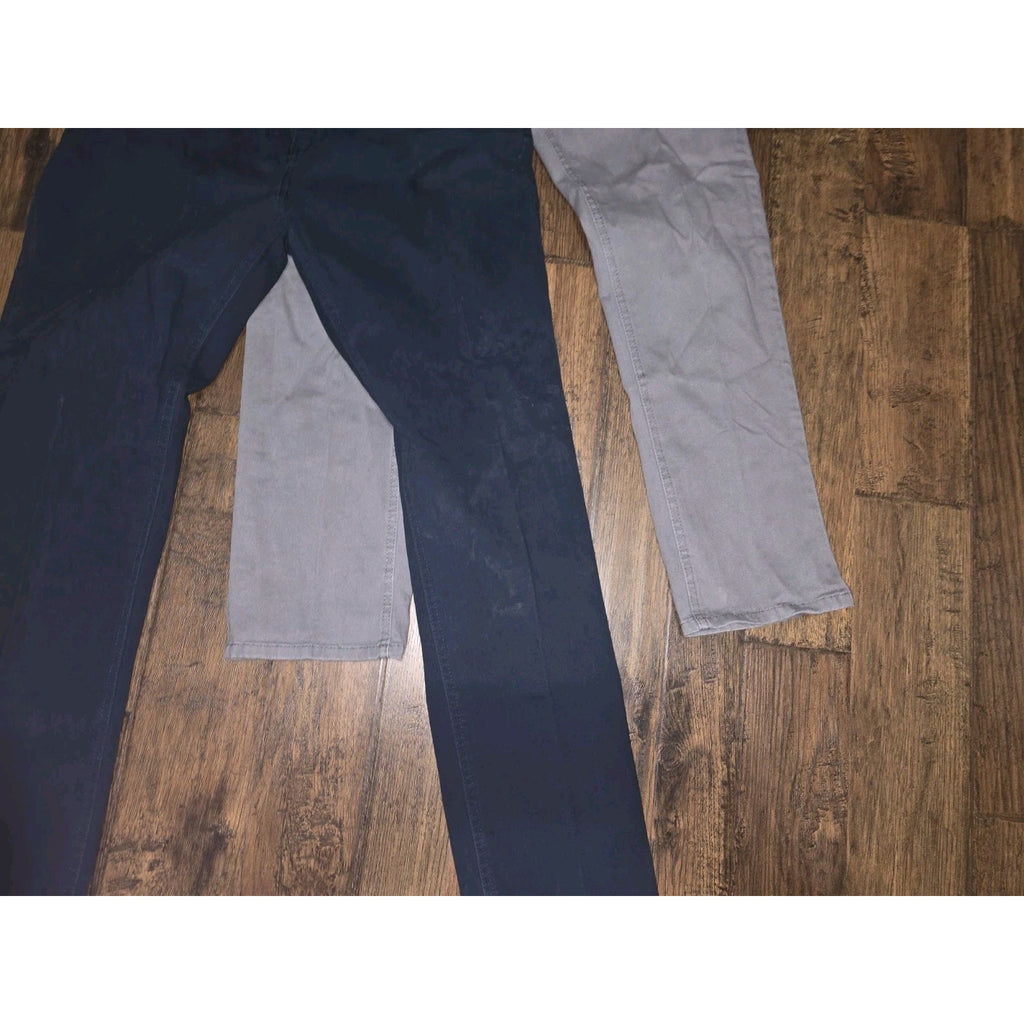 Lot of 2 Iron Co Men's Cargo Pants 34x30 Cotton Blend Navy & Grey