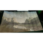 Vintage Yosemite National Park PRINT Sierra Sunrise Dino Massaroni 15x24 W/cert