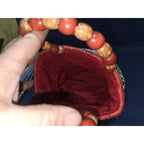 Vintage Boho Woven Straw Mini Handbag – Floral Sequin & Bead Accents