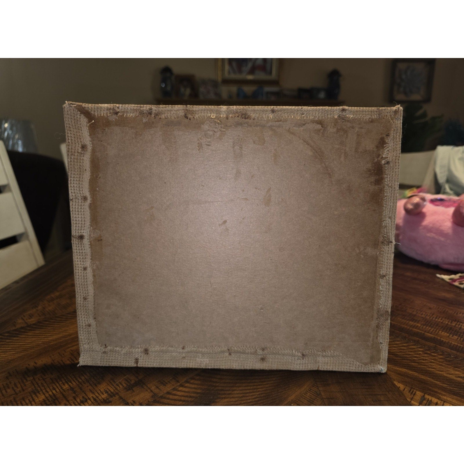 Vtg Needlepoint Fruit Bowl Floral Still Life Finished Hand Embroidered UNFRAMED