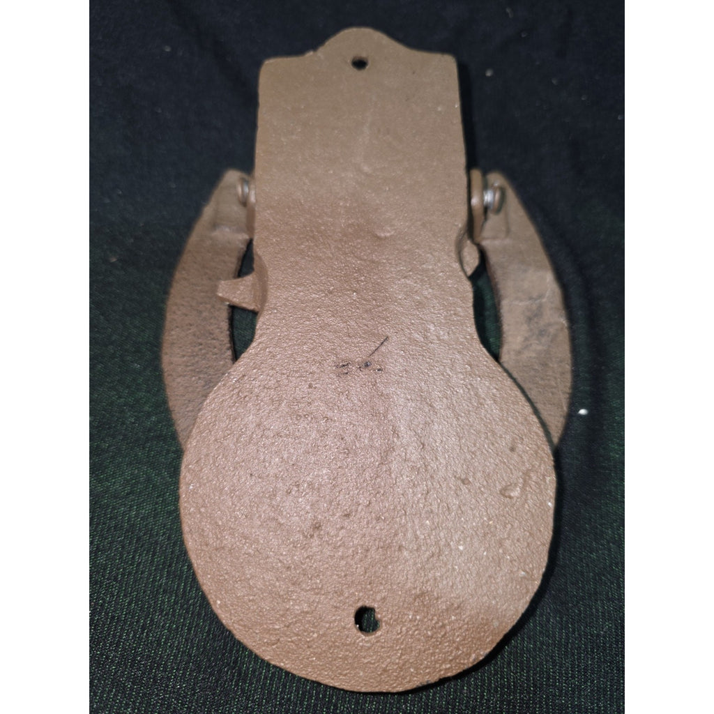 Cast Iron Horseshoe Boot Star Door Knocker Rustic Western Style 6.75 in Tall