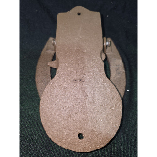 Cast Iron Horseshoe Boot Star Door Knocker Rustic Western Style 6.75 in Tall