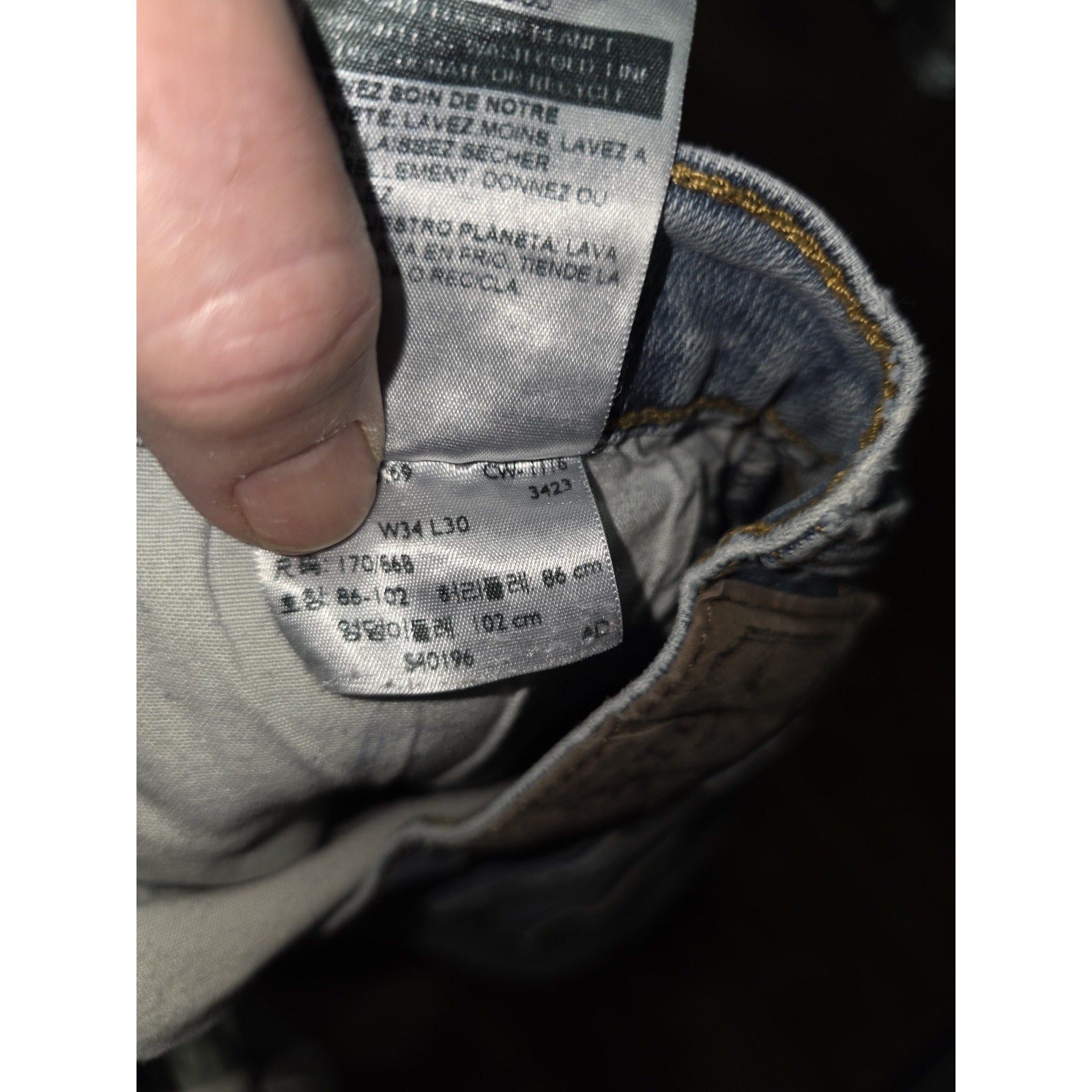 Men's Jeans Lot of 3: Signature by Levi Strauss, TK Axel, & Urban Star (34x30)