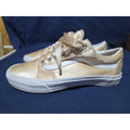 Vans Womens sz 8 Shoes Orange Peach Satin Skate Athletic Satin Lace Up Sneakers
