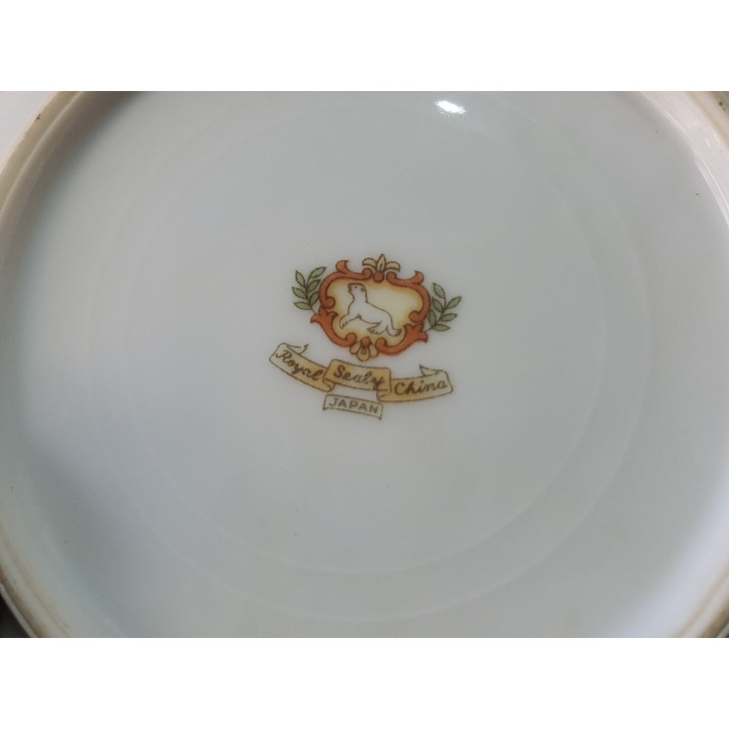 Vintage Royal Sealy China Cup and Saucer Rare Collectible Gold Trim