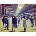 VINTAGE SAINT-LAZARE STATION WAITING HALL POSTER PICTURE PHOTO PRINT 20X16