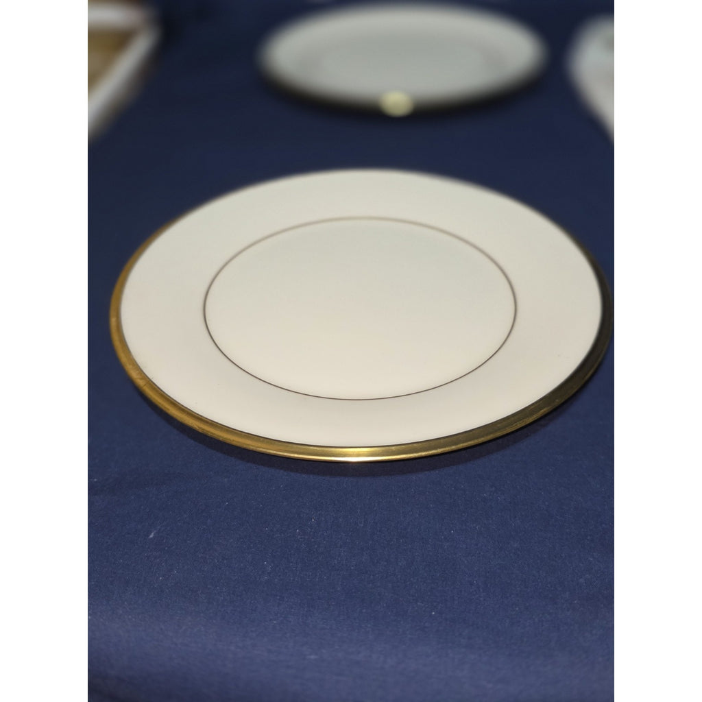 Lenox "Eternal" Gold Rimmed Ivory 8 1/8" Salad/Dessert Plate