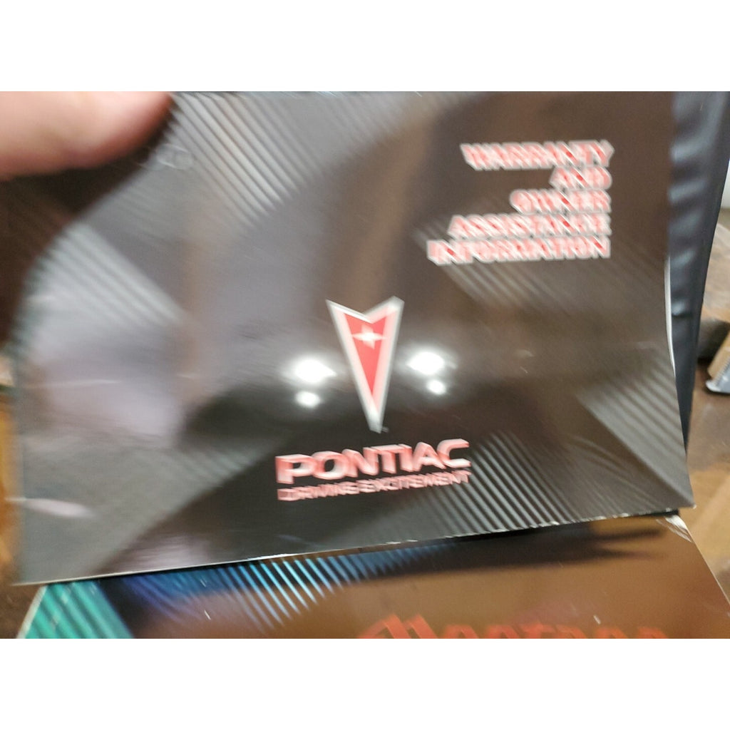 2000 PONTIAC MONTANA OWNERS MANUAL OPERATORS WITH COVER CASE