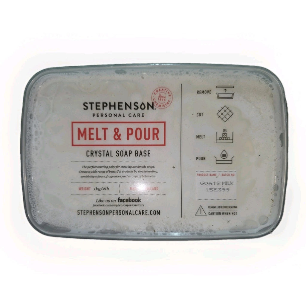 2 LB - GOATS MILK Soap Base by Stephenson Personal Care Melt and Pour