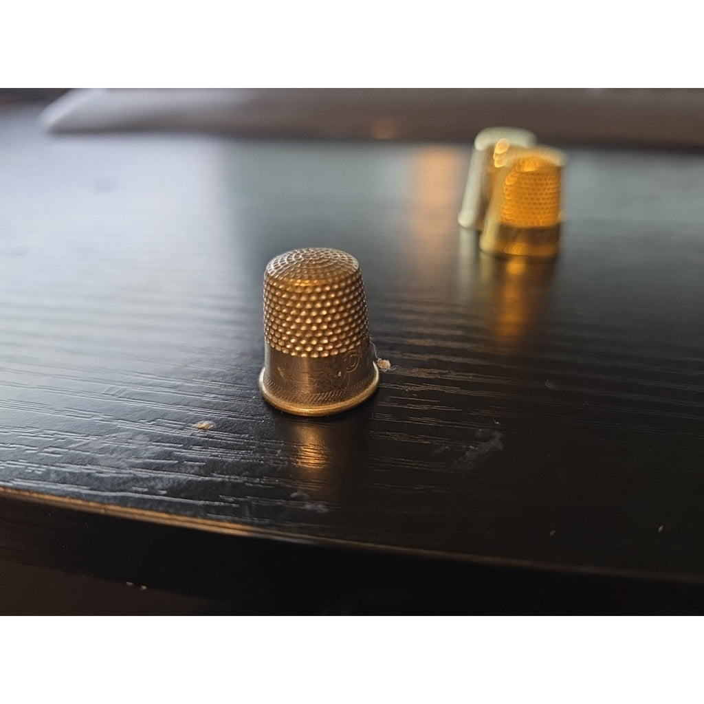 Lot of 3 Sewing thimbles