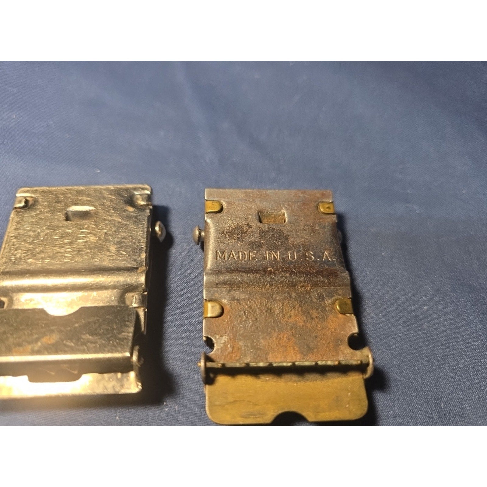 LOT OF 3 MILITARY VINTAGE BRASS BELT BUCKLES Free Ship