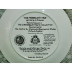 Longton Crown Pottery Collector Plate :The Franklin's Tale -Bone China LE - 8.5"