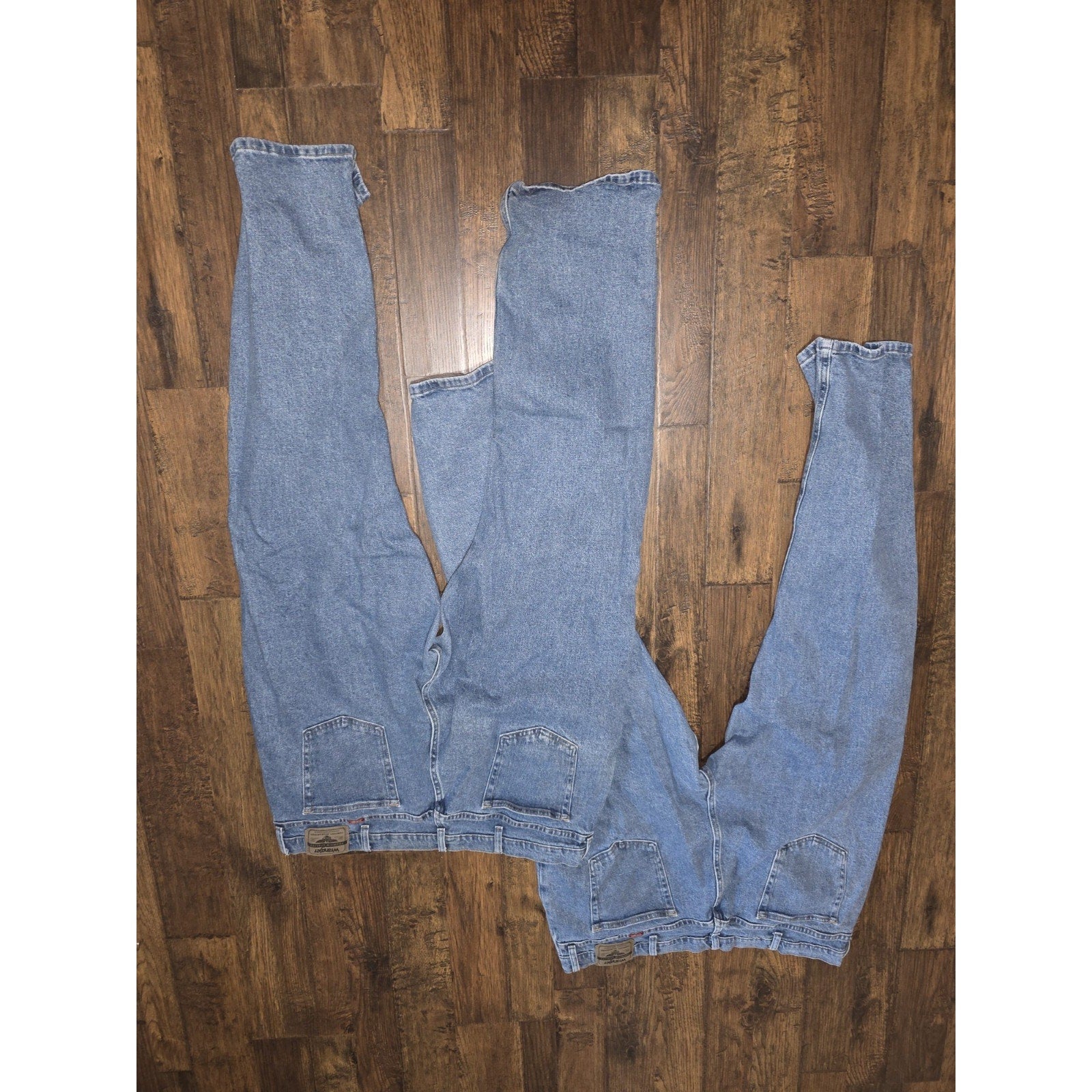 Lot Of 2 Wrangler Relaxed Fit Blue Denim Jeans Men's 44x32 Casual Workwear
