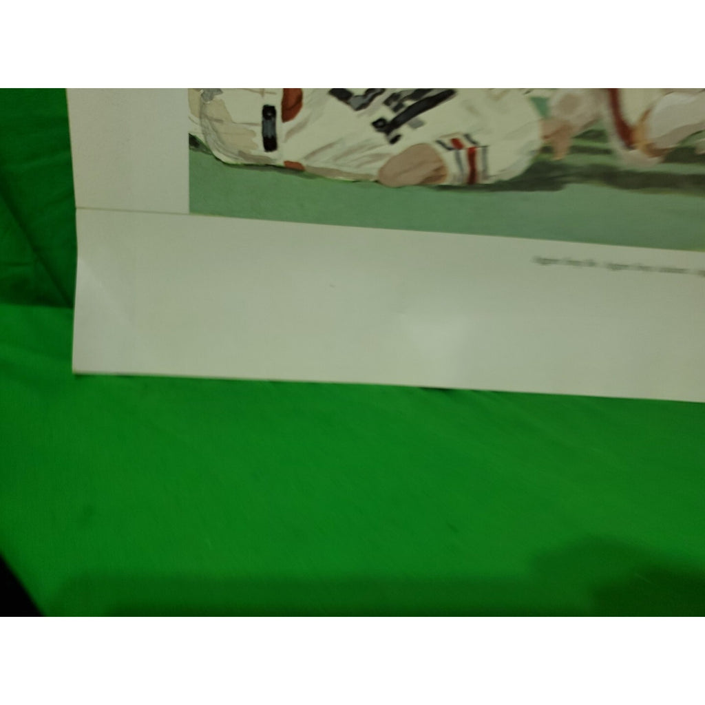 1986 Cotton Bowl Signed Litho 27 x 21 1/4 Original Football Man Cave Texas A&M