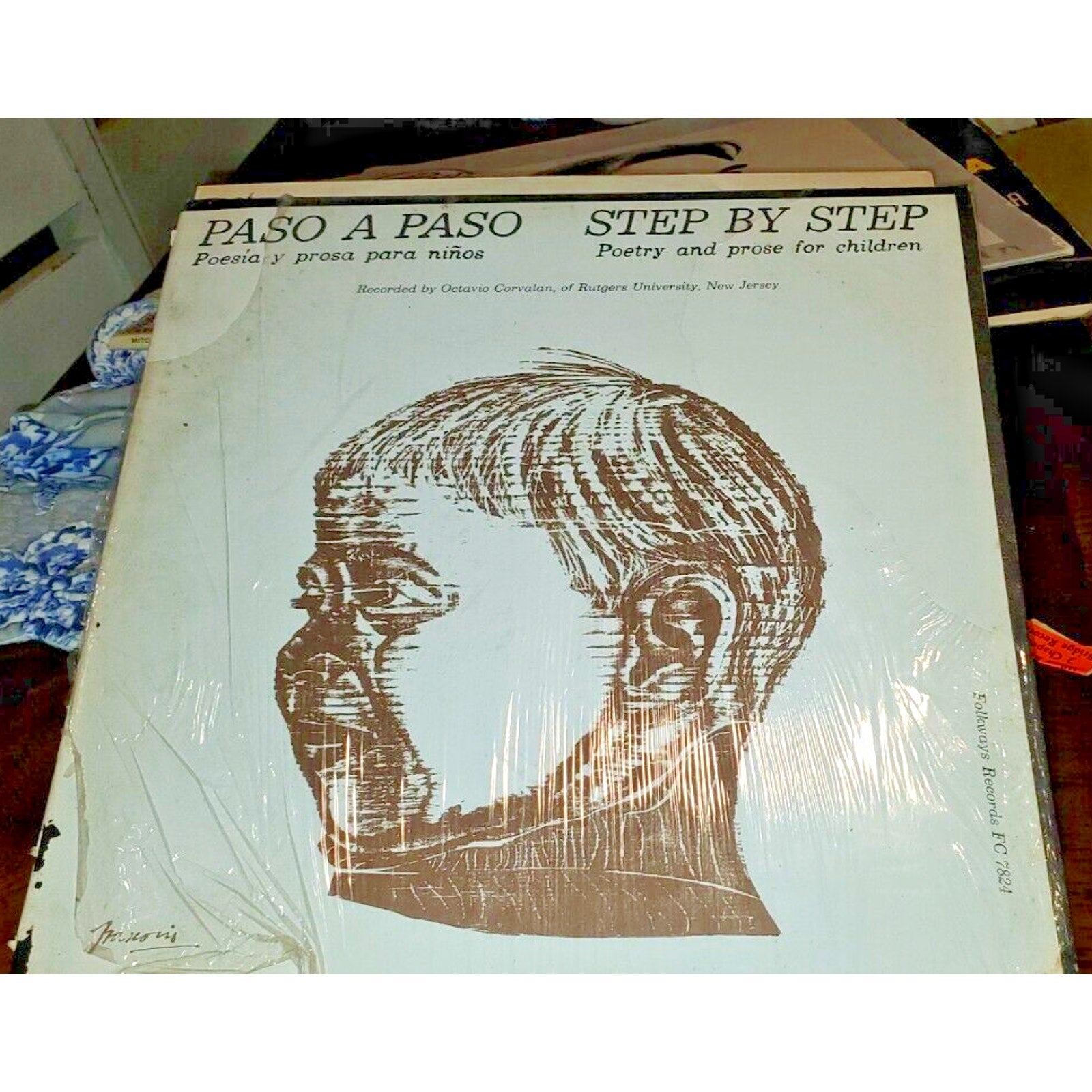 PASO A PASO LP - Children Poetry Prose (Spanish) FL7824 Rare