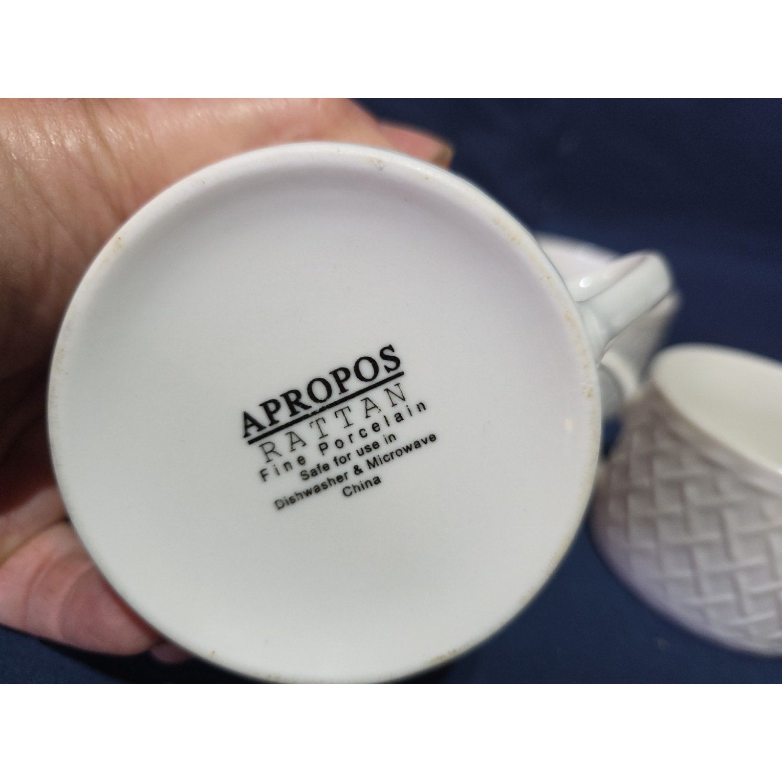 4 Apropos Fine China Cups The Rattan Pattern