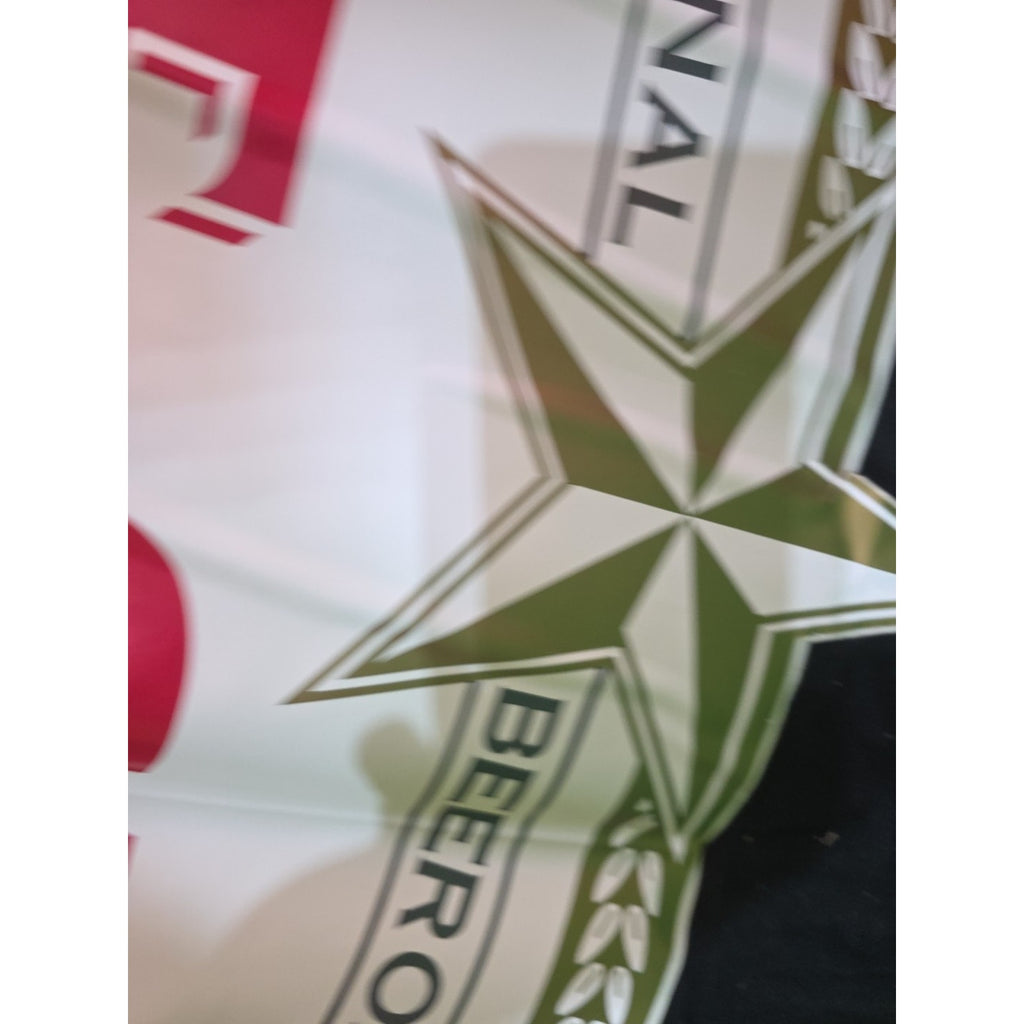 Vtg. Lone Star Beer Window Vinyl Decal 36"X18.5 Beer Advertising 1980"s